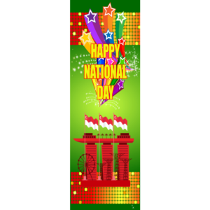 National Day Banner NDP Colourful Vibrant