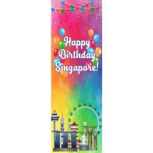 National Day Banner NDP Colourful Vibrant