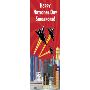 National Day Banner NDP Colourful Vibrant